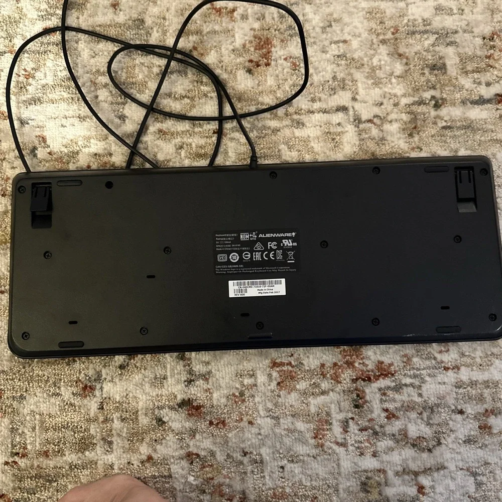 DELL ALIENWARE Black USB Wired Computer PC Gaming Multimedia Keyboard SK-8165